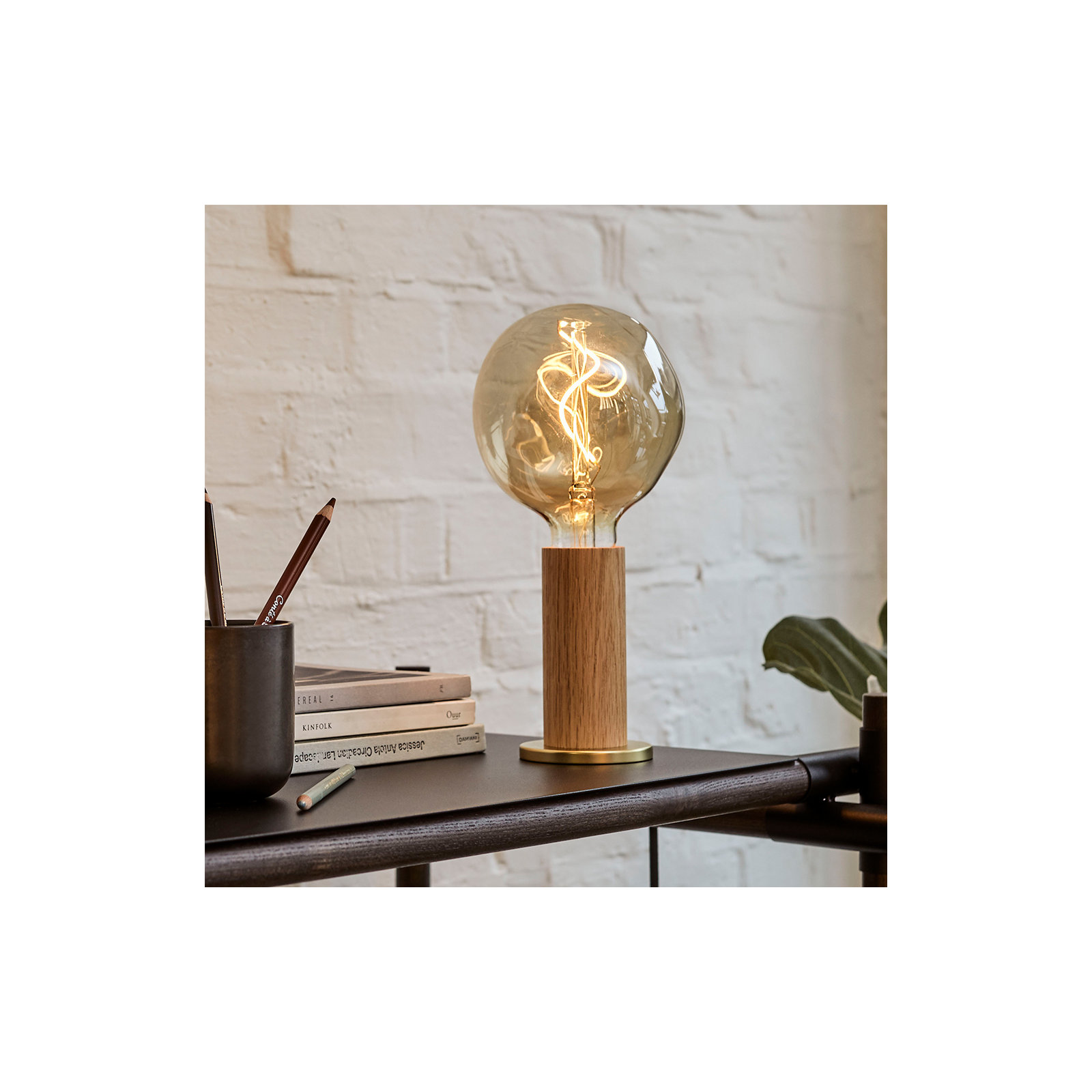 Knuckle Novelty Lamp, Oak