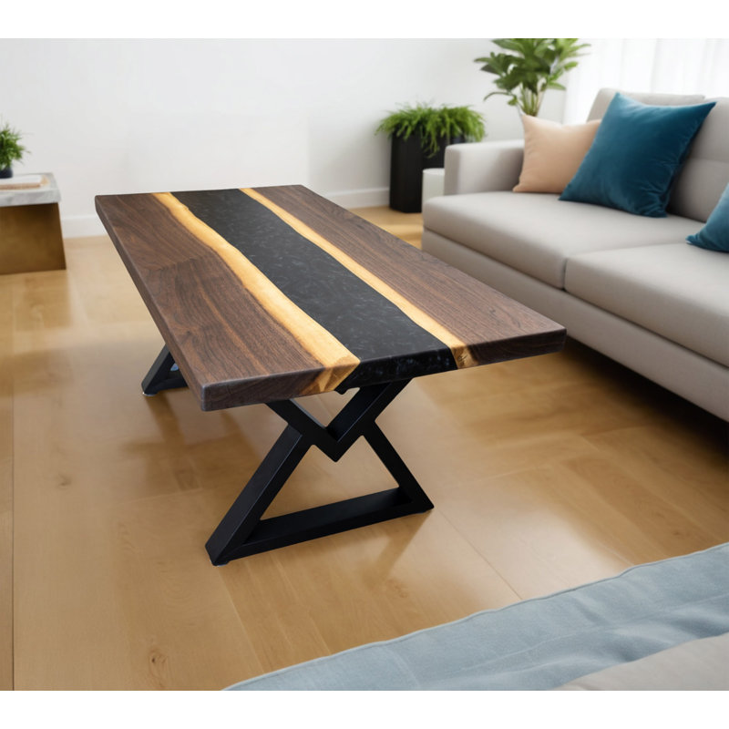 Ozark Mountan Black Walnut Epoxy Coffee Table