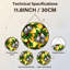 Panneau de vitrail 12 "H Christmas Bells