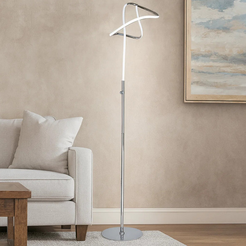 Charmin Chrome Floor Lamp
