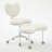Ivory Meditation Chair Plus, Teddy Fleece Double-Layer Padding Cross Legged Rolling Chair For Adhd, Criss Cross Desk Chair, With Lumbar Support, Adjustable Stool, Flexible For Fidgety Sitters