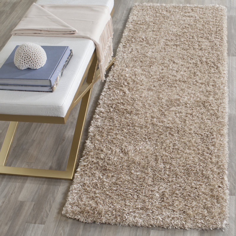 Delane Handmade Tufted Brown Area Rug, Runner 2'3" x 7'
