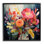 Bb-254 - Fleurs mixtes modernes encadrées sur bois