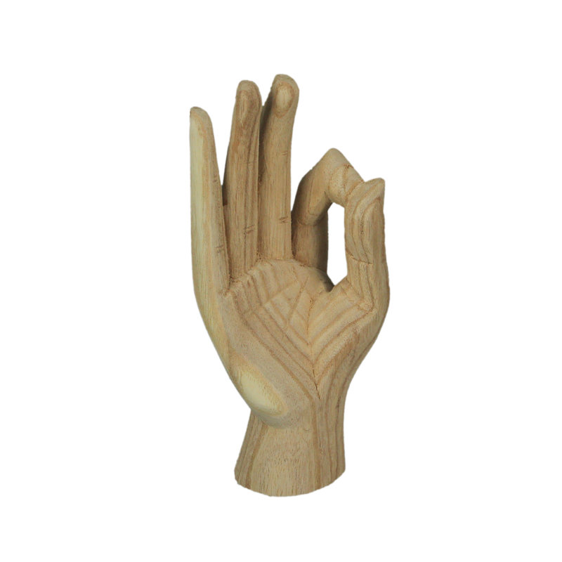 Figurine en bois sculpté A-OK