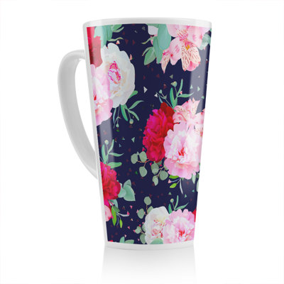 Roses On Latte Mug