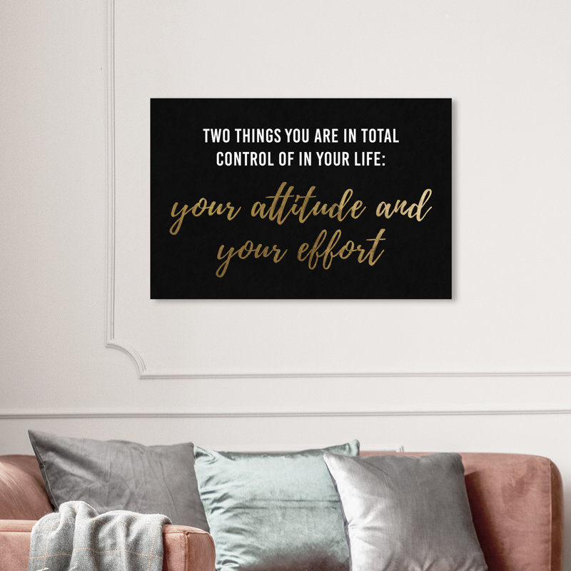 " Attitude And Effort " by Oliver Gal, 24" H x 36" W, Wrapped Canvas, No Frame