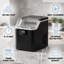 Machine à glaçons cubique, machine à glaçons de comptoir de 45 lb / jour avec port pour bouteille d'eau externe