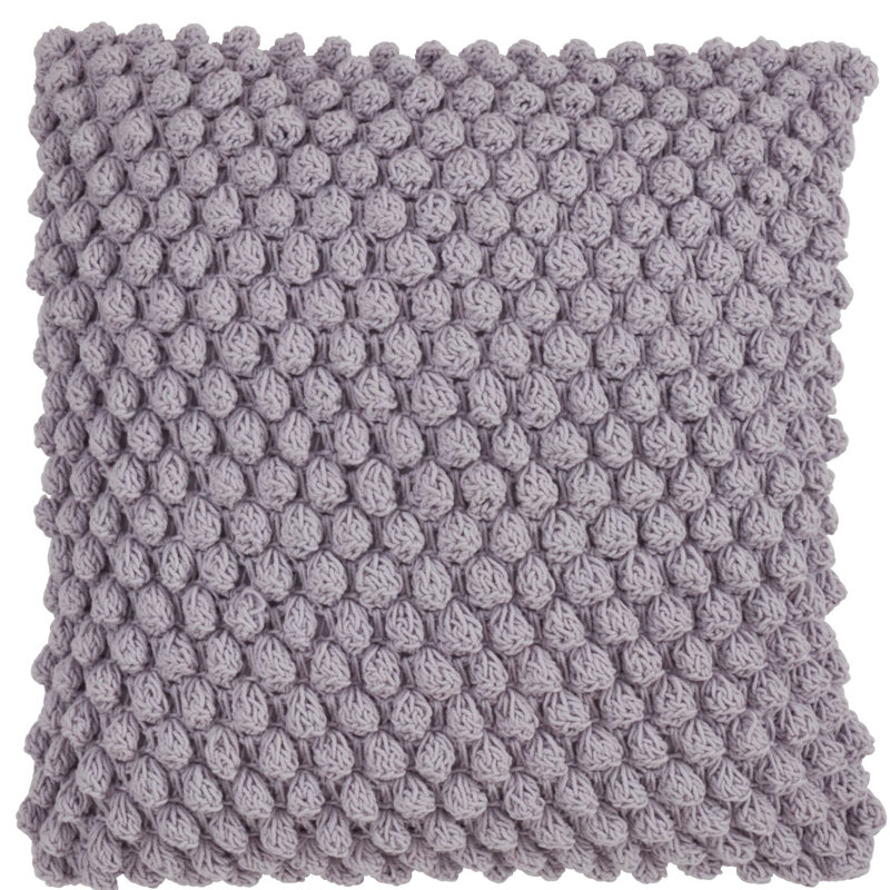 Camargue Collection Cotton Throw Pillow, Purple, 20" H x 20" W
