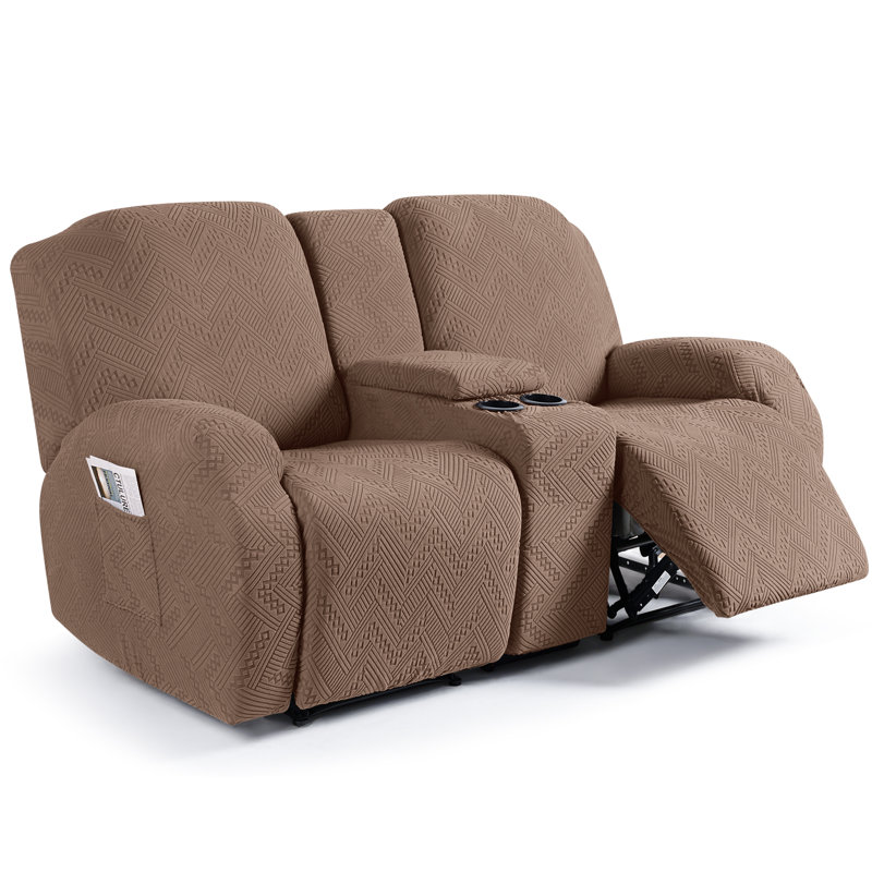 Housse pour causeuse inclinable Harriet avec console Harriet, Brun