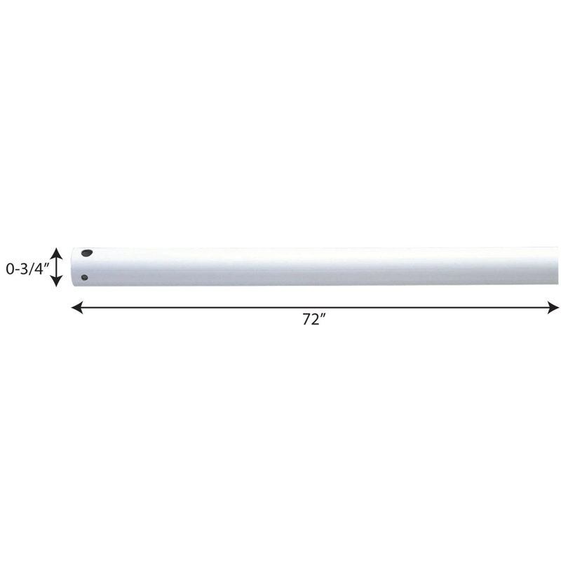 Engstrand 72" Ceiling Fan Downrod, White