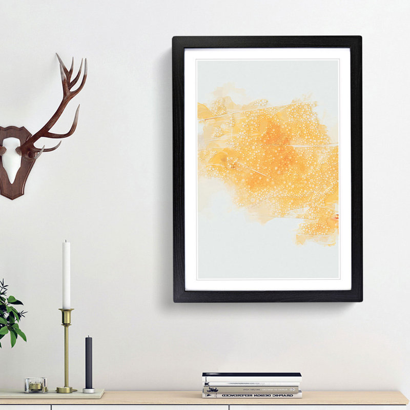 Soda Stream Storm in Abstract - Picture Frame Graphic Art Print, Black Framed, 65cm H x 48cm W x 2cm D
