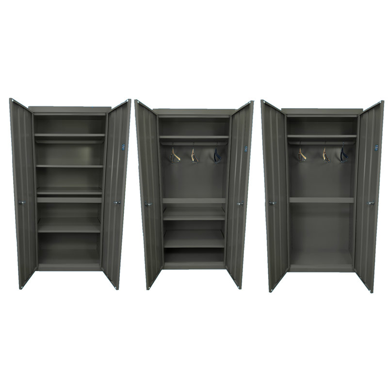 Armoire de rangement convertible, Gris anthracite
