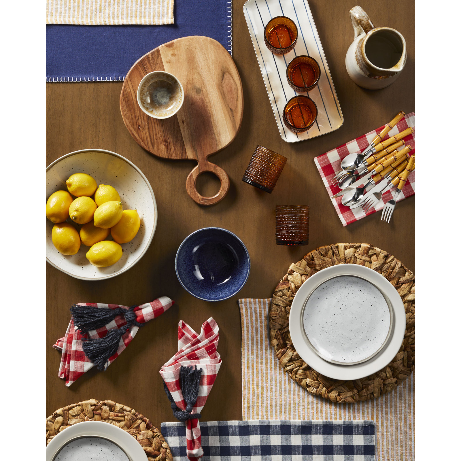 Eres Seagrass Round Placemat, Natural