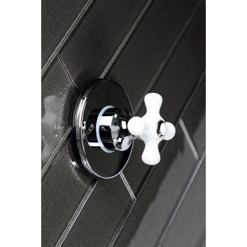 Robinet de baignoire et douche Kingston, Chrome poli