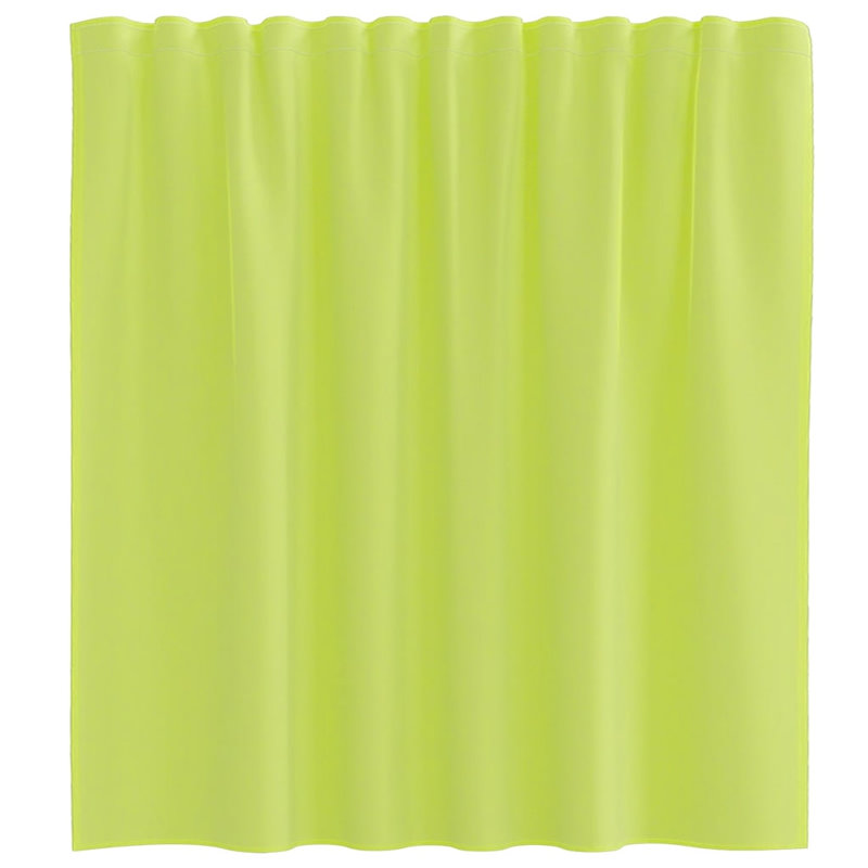 Semi Sheer Curtain Pair, 140cm Width x 140cm Drop, Apple Green