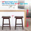 Tabouret de comptoir avec cadre en bois massif Jovanii avec assise et repose-pieds confortables-1190954261-1190954263