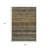 3' X 5' Brown And Gray Striped Washable Indoor Outdoor Area Rug