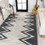Tapis ivoire / bleu marine Bonnes Modern-2076697190
