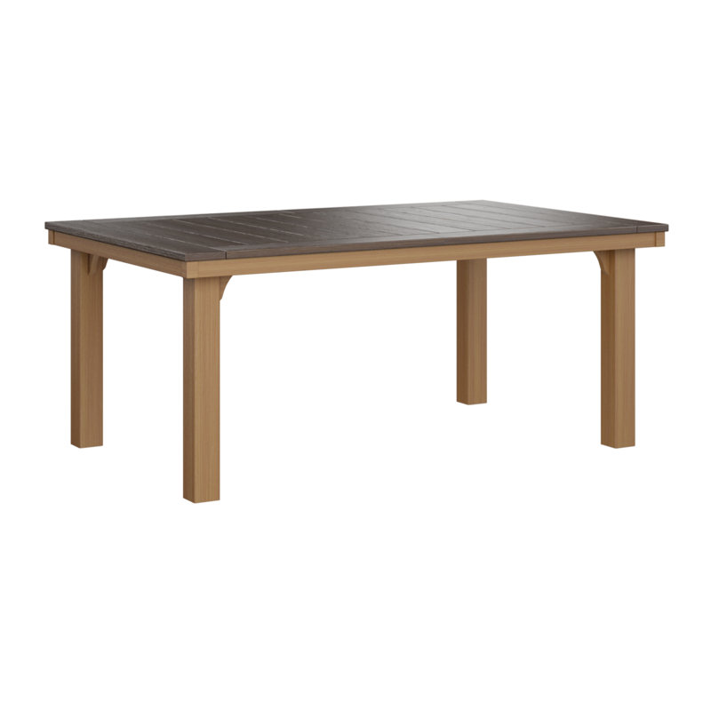 Homestead Outdoor Dining Table, Smoke Gray, Black