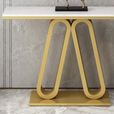 Modern Industrial Console Table