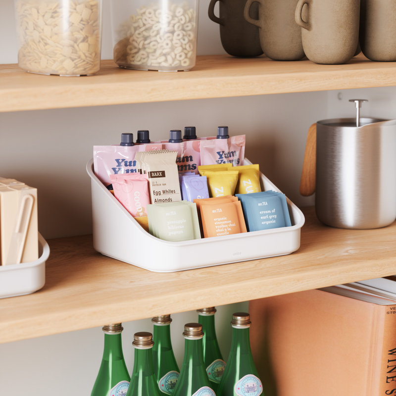 Organisateur de porte d'armoire Bellwood, Blanc / Naturel