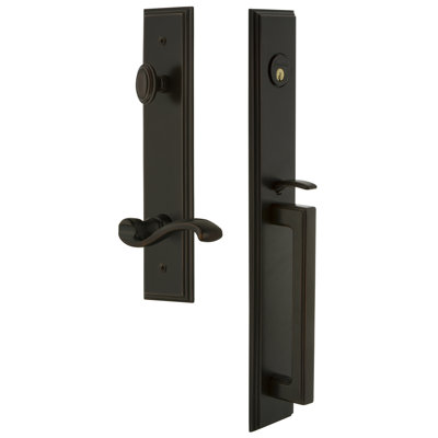 Carré One-Piece Complete Inactive Dummy Handleset with D Grip and Portofino Lever