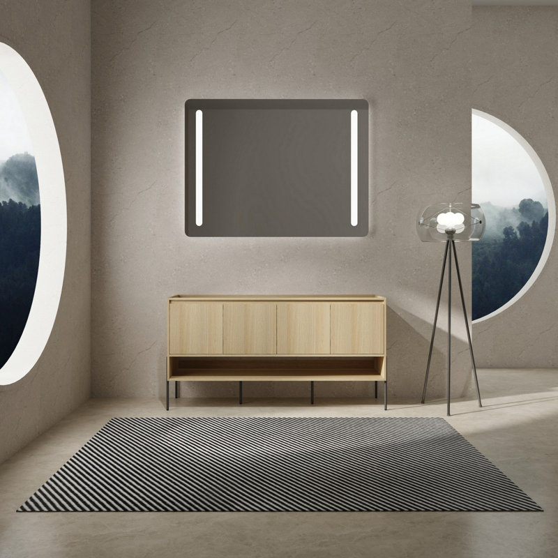 Armoire de rangement pour salle de bain, armoire de salle de bain autoportante avec portes à fermeture douce, armoire de rangement pour salle de bain