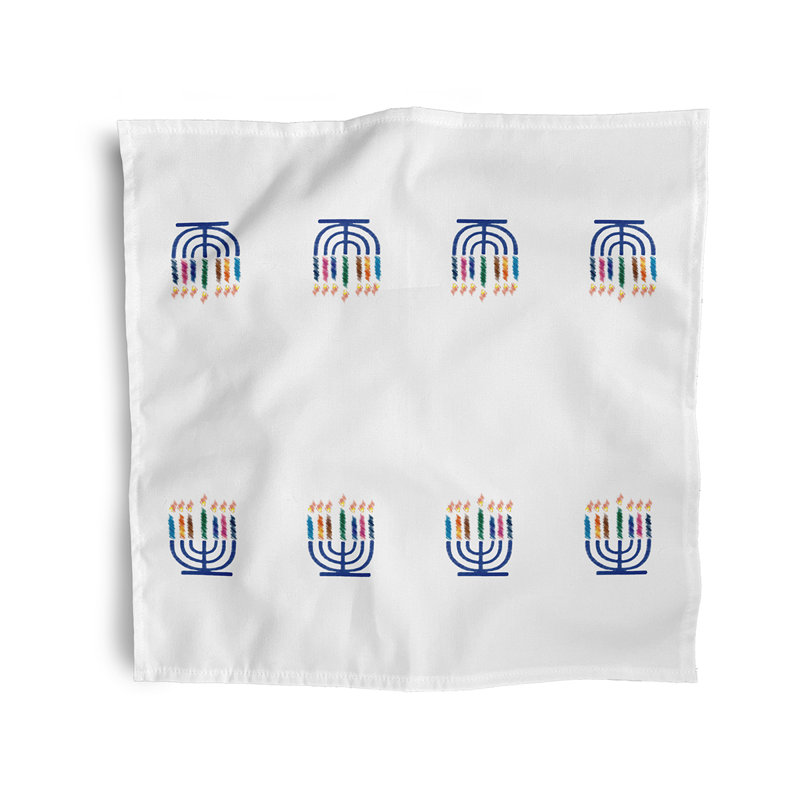 Lacie-Rae Polyester Traditional Napkins, White