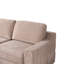4 Piece Upholstered Slipcovered Linen Sectional Sofa-1140625476