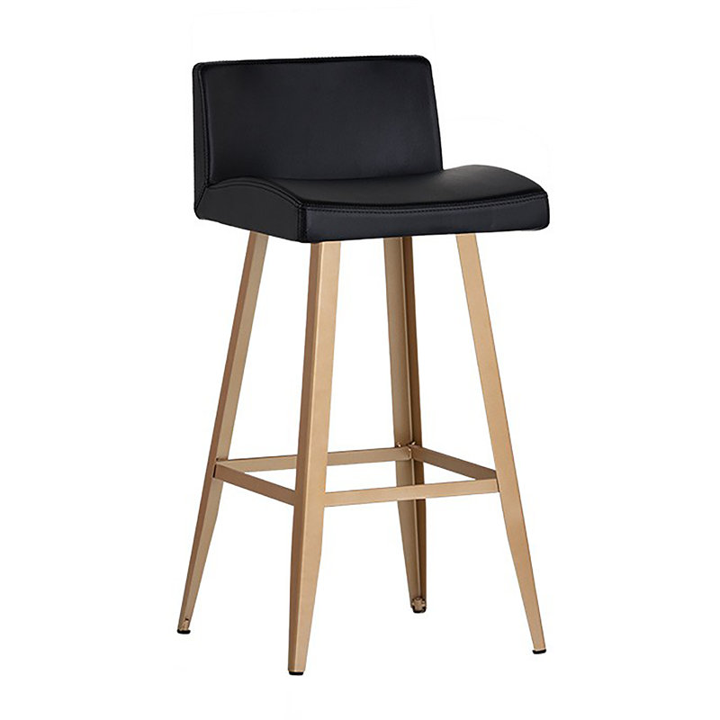 Dani Upholstered Stool with Metal Frame, Counter Stool ( 26" Seat Height)