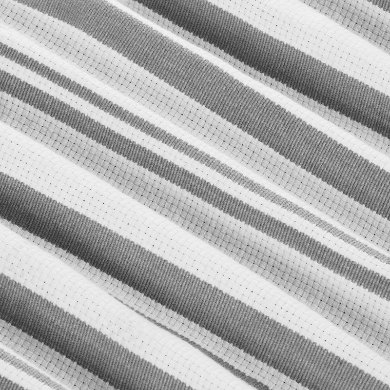 Broadway Cotton Stripe Jacquard Tea Towel Kitchen Towel, Gray