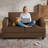 63" 2-Seater Upholstered Square Arm Sofa-1634482924