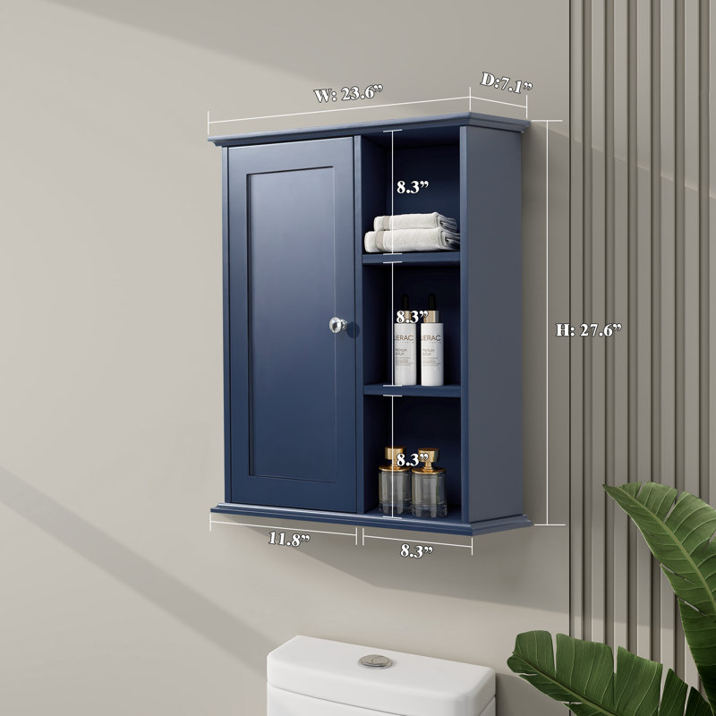 Dibru Bathroom Cabinet, Blue