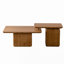 Ensemble de tables basses carrées de style rétro (ensemble de 2)-114232721