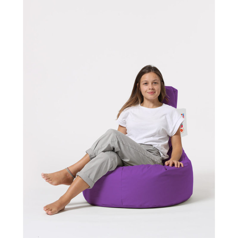 Canapé à billes standard pour l'extérieur, 100 % polyester mauve