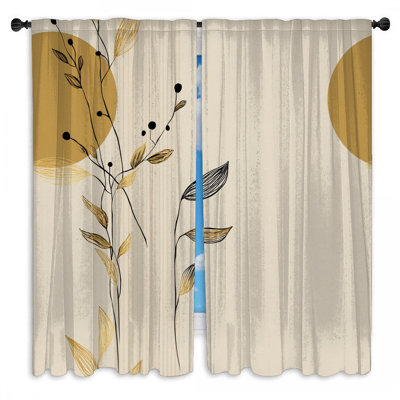 Rideaux obscurcissant à motif floral Botanical - 2 panneaux