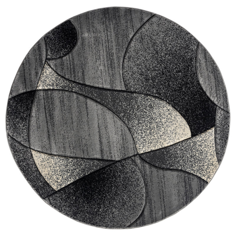 Nekizia Abstract Indoor Rug, Round 7'11"