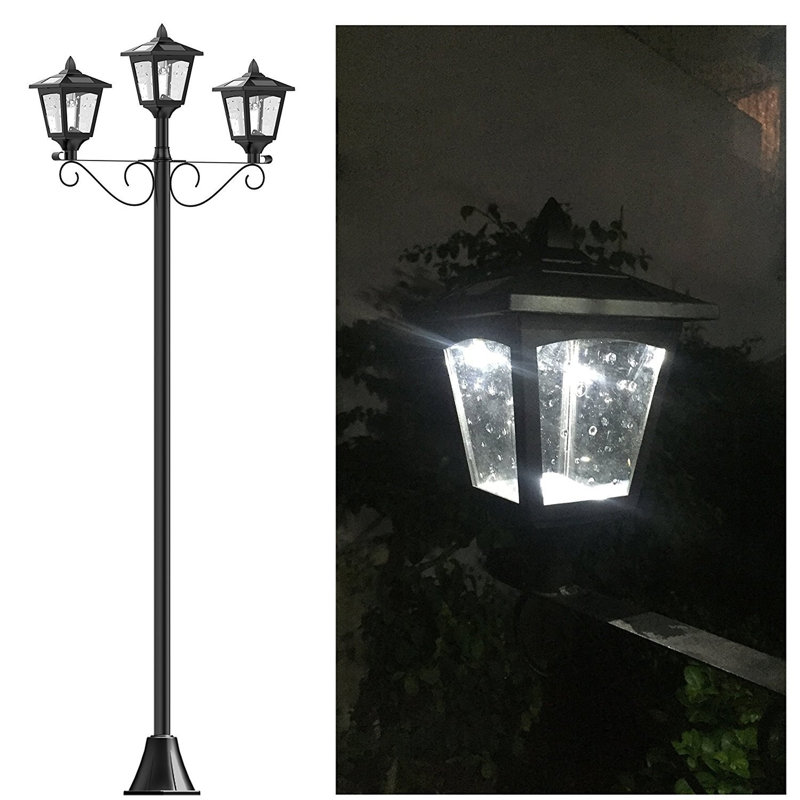 Lampadaire solaire 3 lumières 74 "Mountview Street
