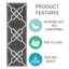 Tapis d'escalier intérieur antidérapant Penzance 9 po x 28 po-379114946