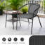 4 chaises de patio empilables en rotin 4 pièces-124769725