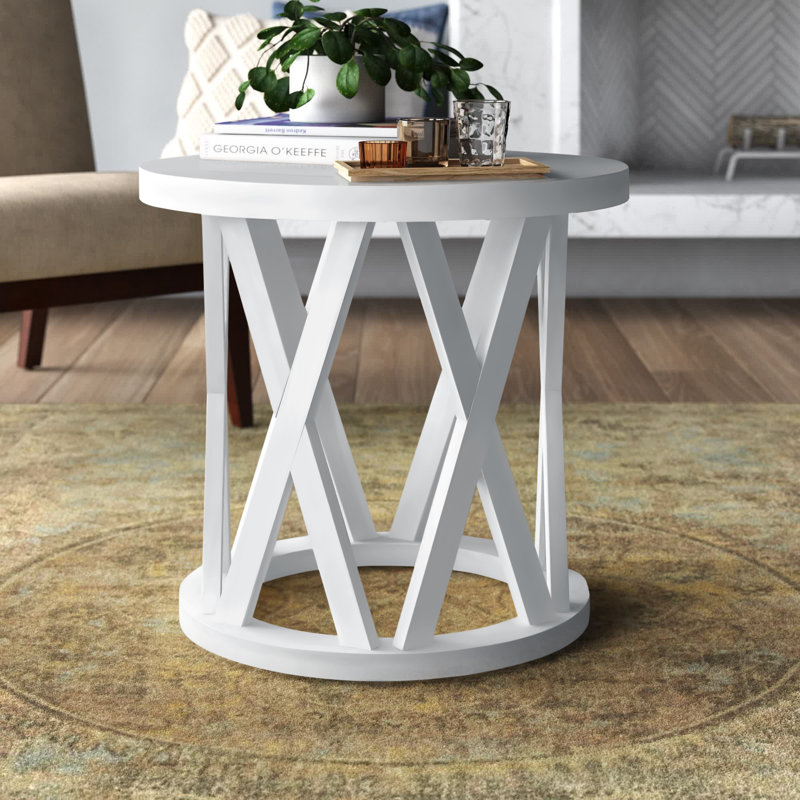 Table de bout Charette, Blanc