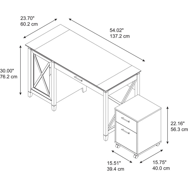 Bureau Paelynn, Chêne blanc pur