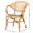 Cezary Armchair in Rattan Brown