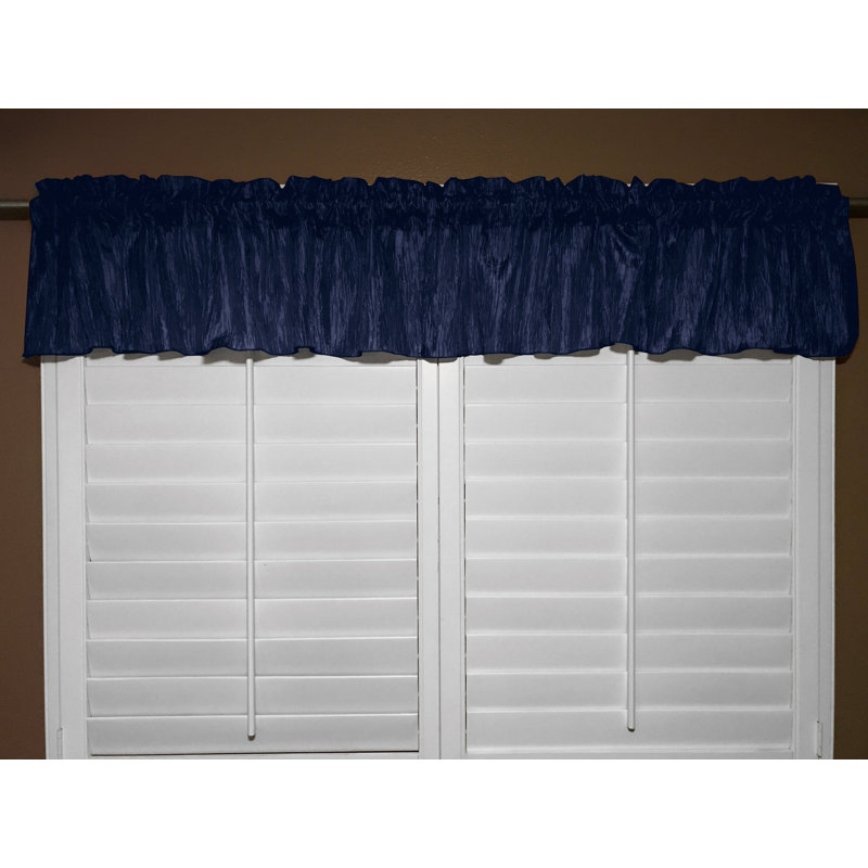 Cantonnière sur mesure l 54 po Shivonni, Bleu marine, L 54 po x L 24 po