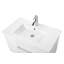  Meuble-lavabo mural en bois avec tiroirs doubles, système de fermeture en douceur, lavabo en céramique et miroir en aluminium - créez un espace de salle de bain moderne et minimaliste!-115922371-115922372