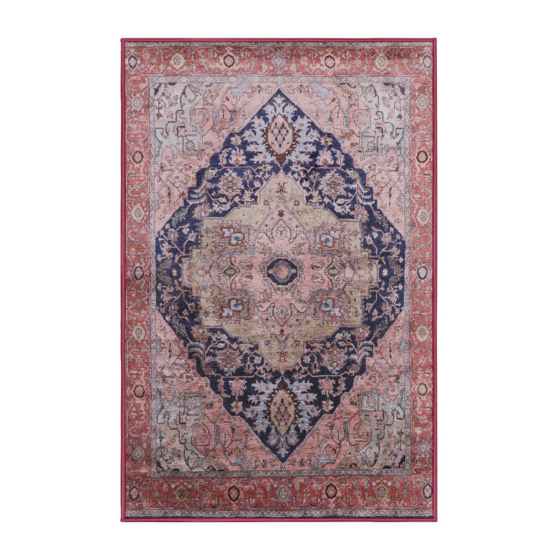 Tapis brun / bleu, Tapis de couloir 2 pi x 5 pi
