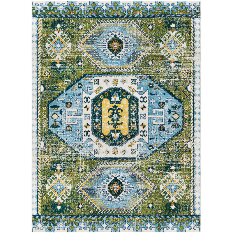 Fleeman Oriental Indoor Rug, Rectangle 5'3" x 7'1"