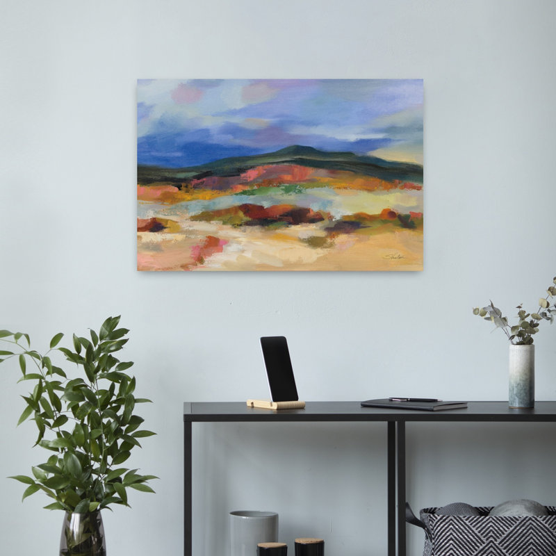 Art contemporain, paysage contemporain abstrait, art naturel, H 16 po x l 24 po