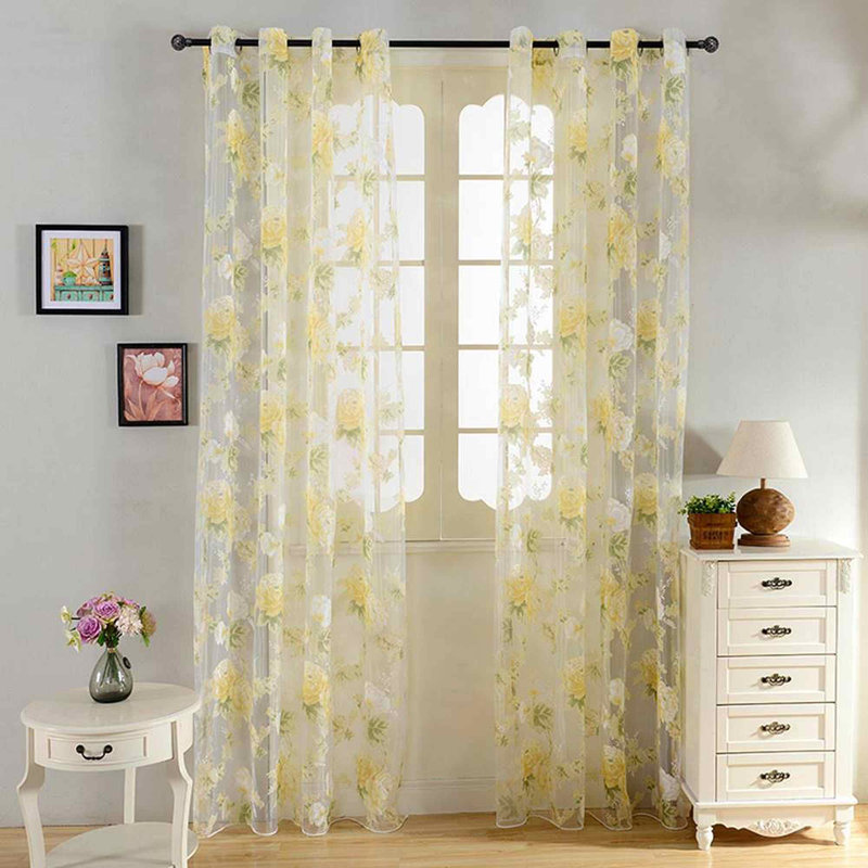 Robb Sheer Curtain Single Panel, White