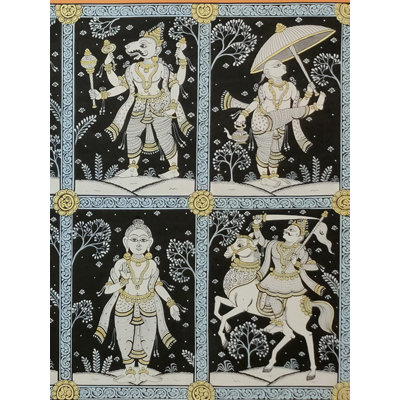 Dashavatar Of Murlidhar | Watercolor On Handmade Sheet | By Jayadev Moharana